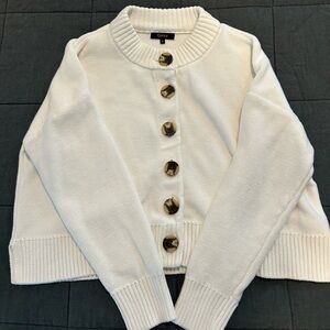 Quince Cropped Organic Cotton Cardigan